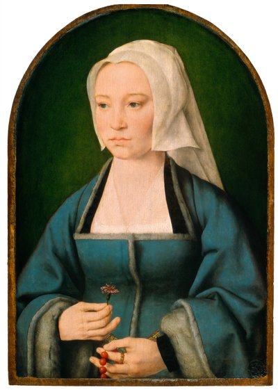Margaretha Boghe, vrouw van Joris Vezeleer door Joos van Cleve